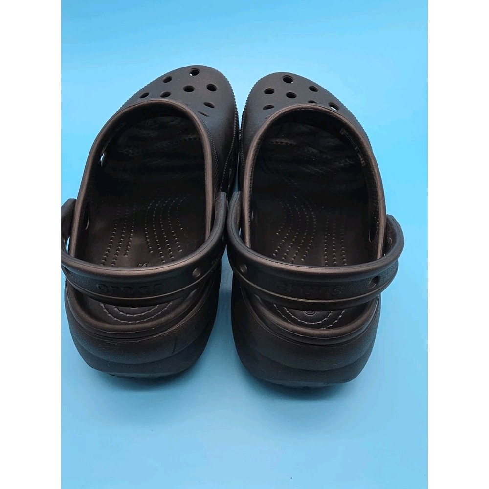 CROCS Classic Platform Clogs Women Size 8 Black - Picture 4 of 8